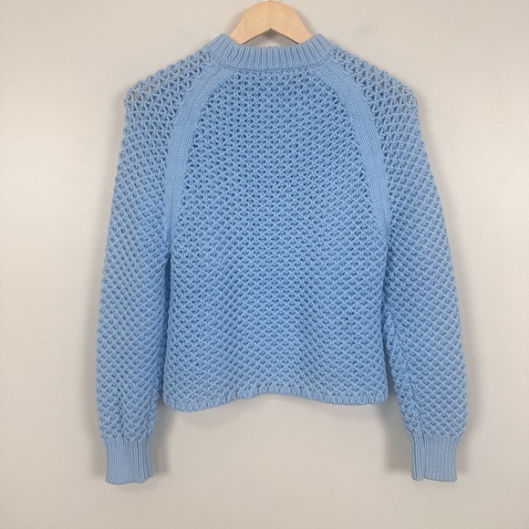 TUCKERNUCK Corsica Blue Crochet Knit Annette Sweater - Picture 7 of 11